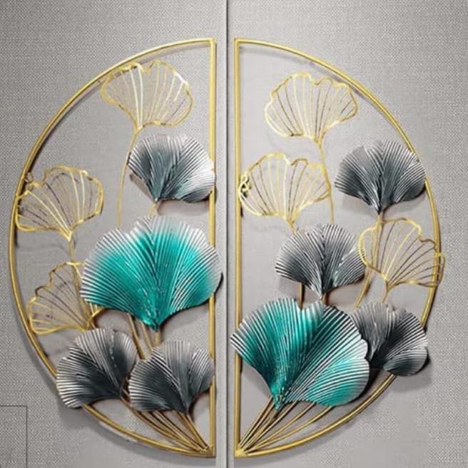 The Tree Leaf Metal Wall Art Decorations