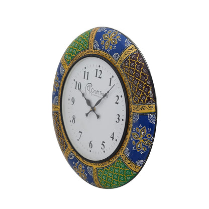 Wall Clock for Home - Handcrafted Floral Design