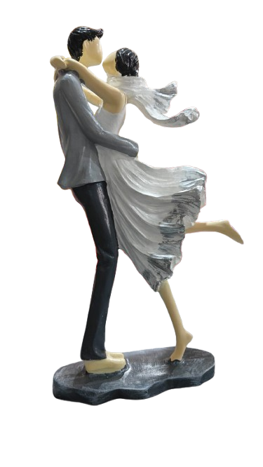 Love Couple Statue – Romantic Decorative Showpiece