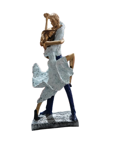 Tango Dancing Couple Statue – Elegant Decorative Showpiece