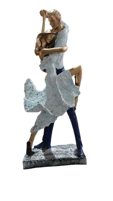 Tango Dancing Couple Statue – Elegant Decorative Showpiece