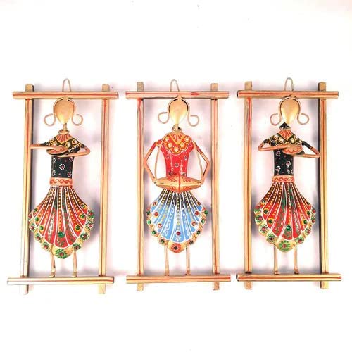 Wall Hanging Panjabi Doll Musicians Decorative wall decor