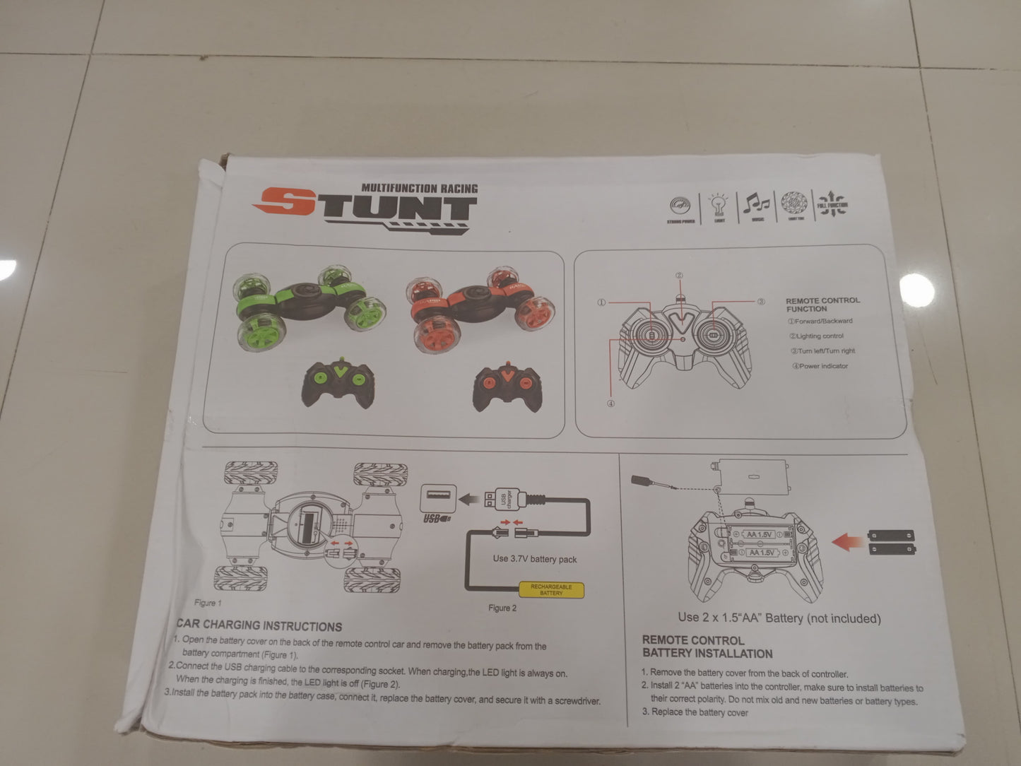 Rotate Stunt RC Car