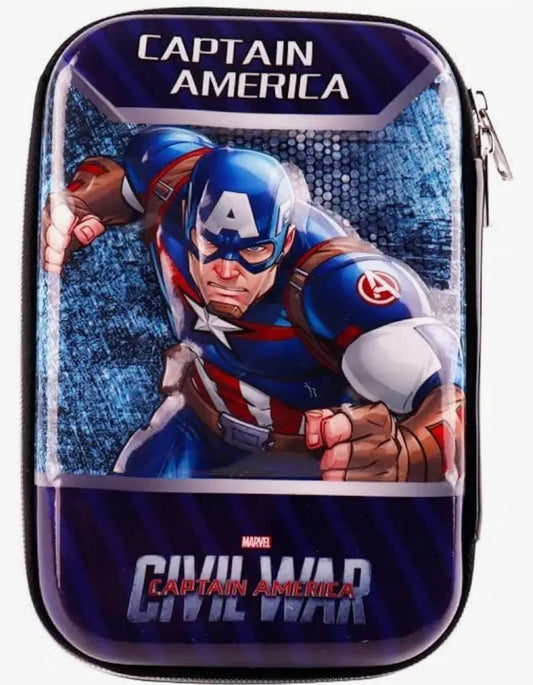 3D Captain America Pencil Box