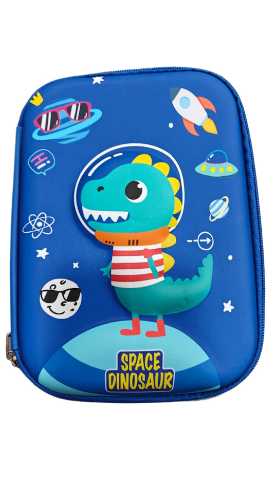 3D Space Dinosaur Pencil Pouch