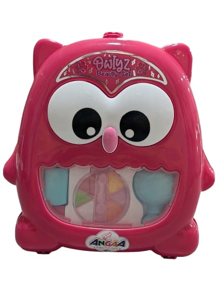 Owl-Shaped Kids’ Beauty Trolley Play Set