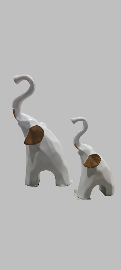 Modern Elephant Set – 2 Pieces (9 x 6 inches)