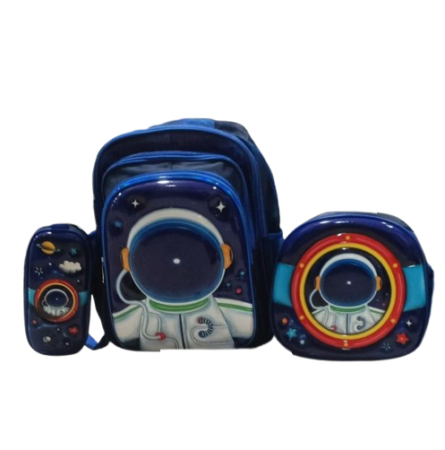 Astronaut Hardshell Bag Combo – Glossy 3-in-1 Set for Kids