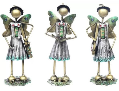 Decorative Princess Metal Showpiece Set of 3