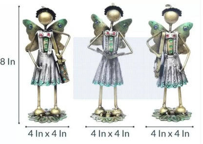 Decorative Princess Metal Showpiece Set of 3