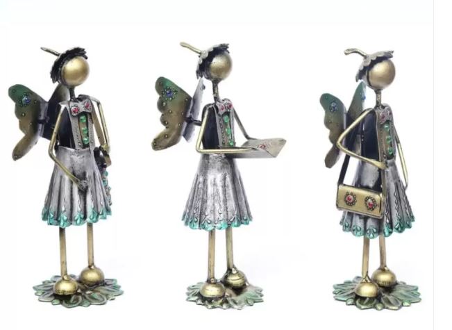 Decorative Princess Metal Showpiece Set of 3