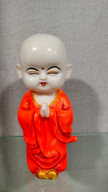 Baby Praying Monk Resin Showpiece