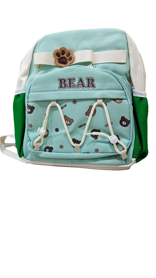 Cute Bear Print School Bag