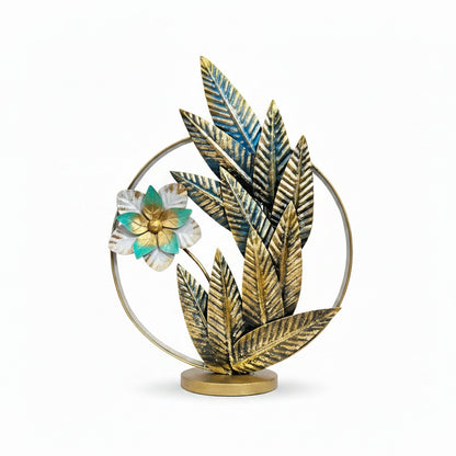 The Metal Table Decor Showpiece with Neon Light