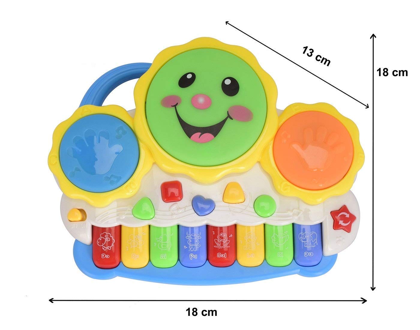 Musical Drum & Keyboard Piano Toy Set – Interactive Learning Toy for Infants & Toddlers