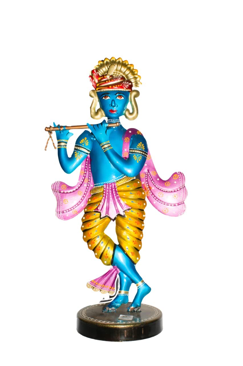 Krishna Metal Table Decor – 30 cm Height