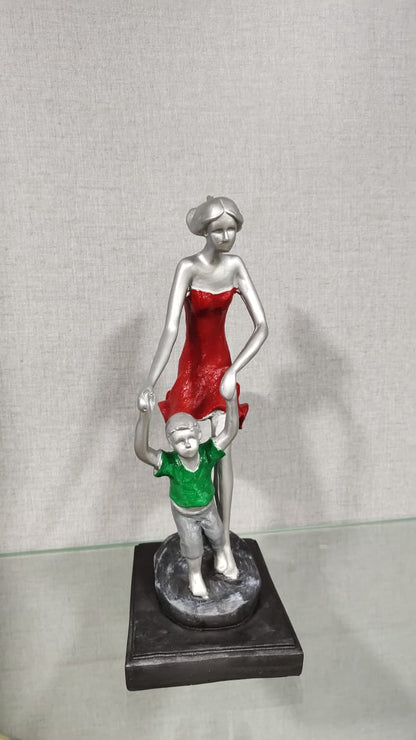 Mom and Child Table Resin Decor