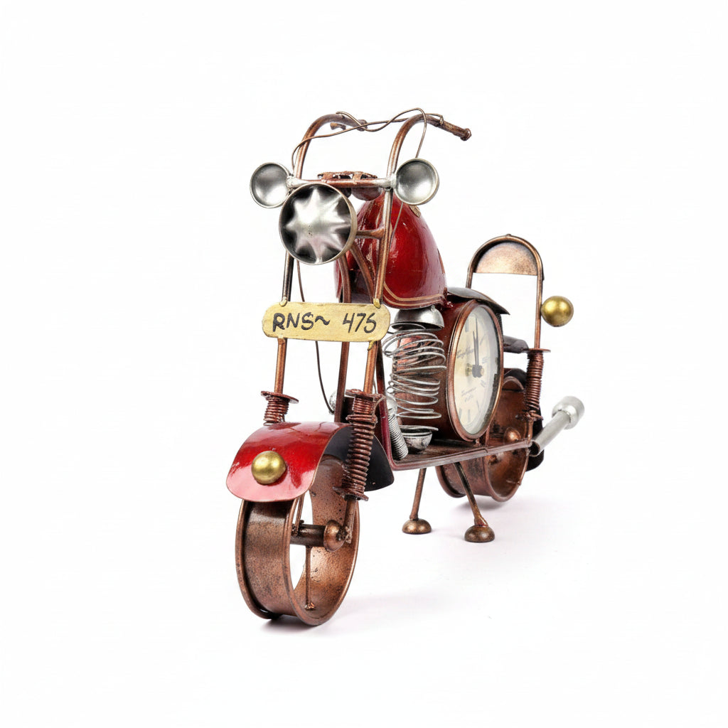The Bike with Clock Showpiece