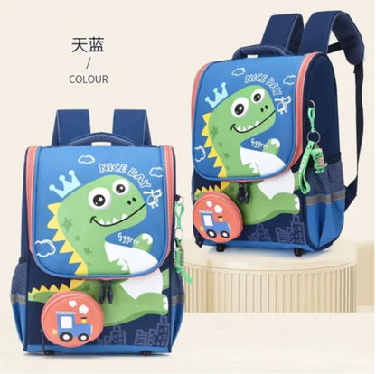 Dino Print Kids School Bag Agiftshop