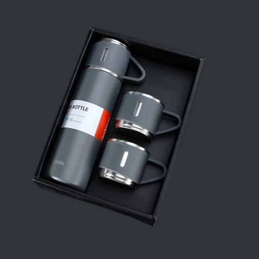 Vaccum Flask Set- Grey Agiftshop
