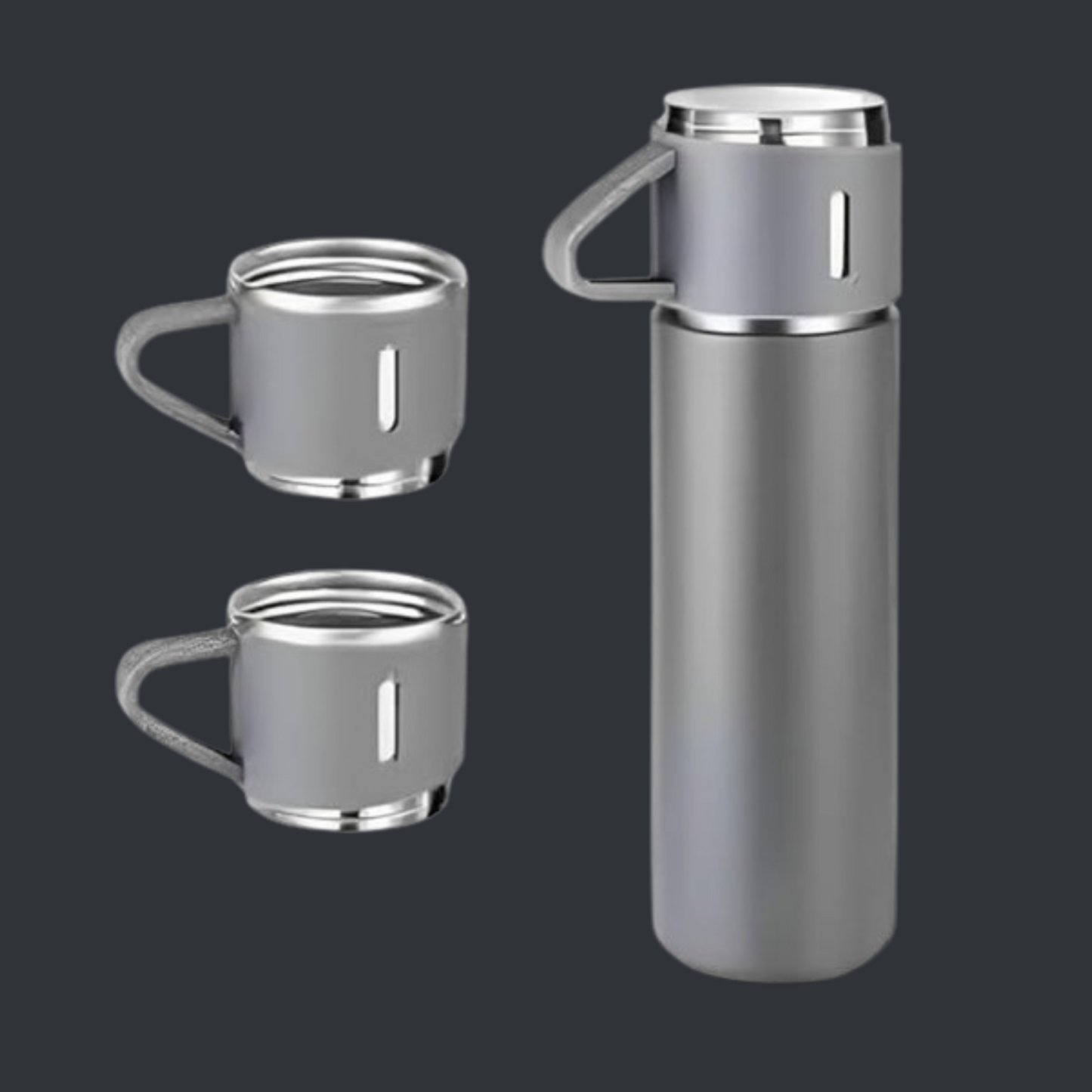 Vaccum Flask Set- Grey Agiftshop