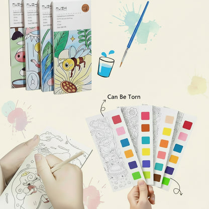 Magic Water Books with Brushes