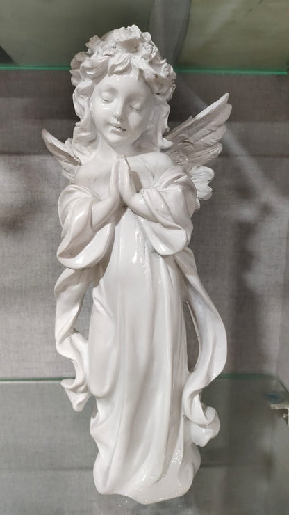 Angel Praying Figurine – 30 cm Polyresin Decorative Showpiece for Home & Garden Decor