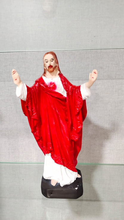 Blessing Jesus Statue with Open Arms – 30 cm Polyresin Decorative Showpiece