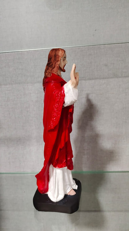 Blessing Jesus Statue with Open Arms – 30 cm Polyresin Decorative Showpiece